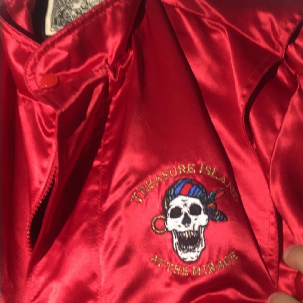 Vintage red ‘treasure island’ jacket